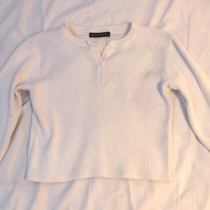Brandy Melville sweater, color: white, size: small